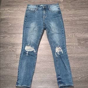 Old Navy high waisted distressed jeans